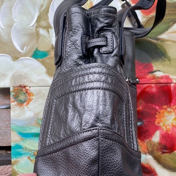 New Tignanello Leather 2 compartments Large Hand Bag - Picture 10 of 11